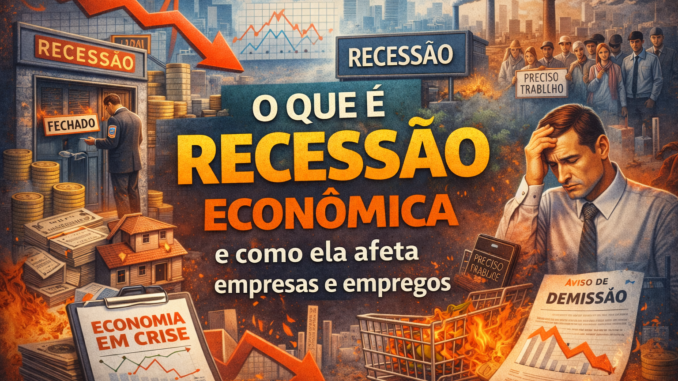 Entenda o que é recessão econômica, como ela é identificada e quais são seus impactos sobre empresas, empregos e renda.