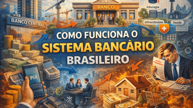 Entenda como funciona o sistema bancário brasileiro, o papel dos bancos e como eles influenciam o crédito, a economia e o dia a dia da população.